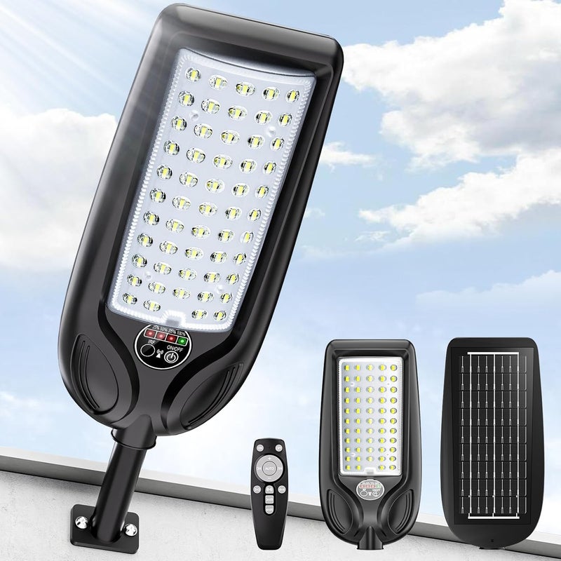 lamtech Solar Street Lights Outdoor Waterproof,30000LM Dusk to Dawn Solar Lights with Motion Sensor and Remote Control Solar Powered LED Flood Light Outside for Parking Lot, Security, Garden, Garages - Image 1